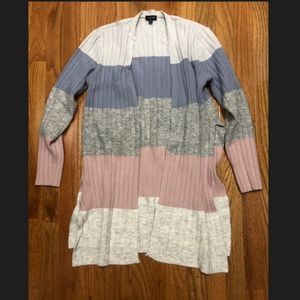 Verve Ami long striped cardigan sweater